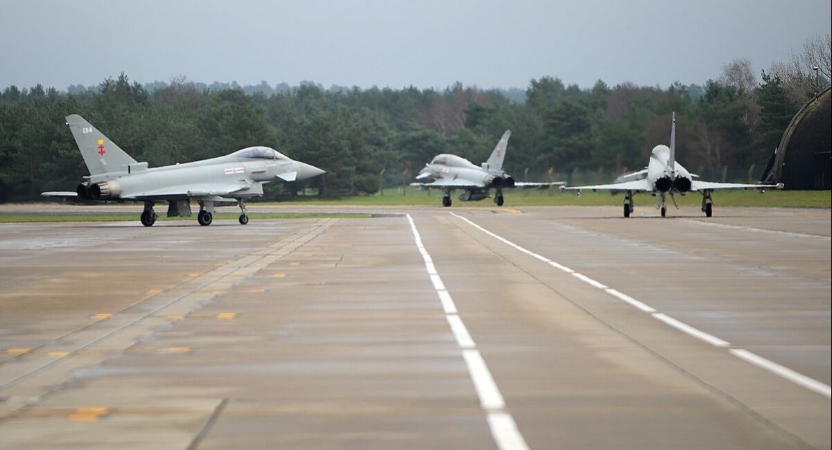 The Eurofighter Typhoon jets of the Royal Air Force / Photo credit: the Royal Air Force