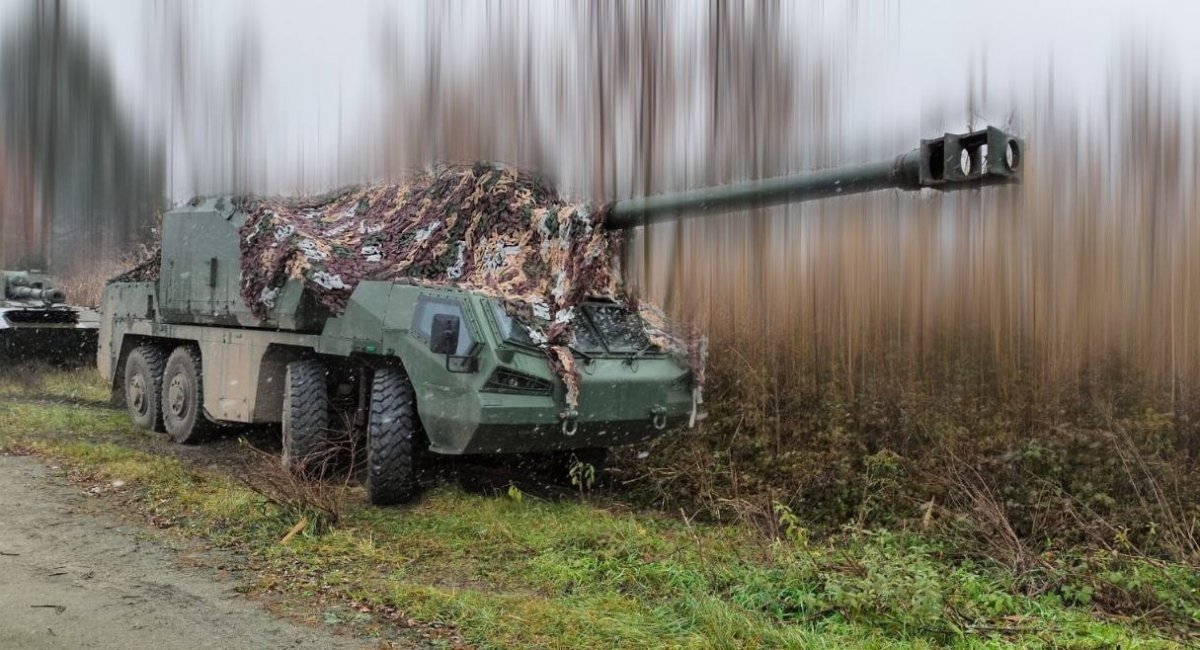 The first DITA howitzers at the disposal of the National Guard of Ukraine, November 2024 / Photo credit: Commander of the National Guard of Ukraine Oleksandr Pivnenko