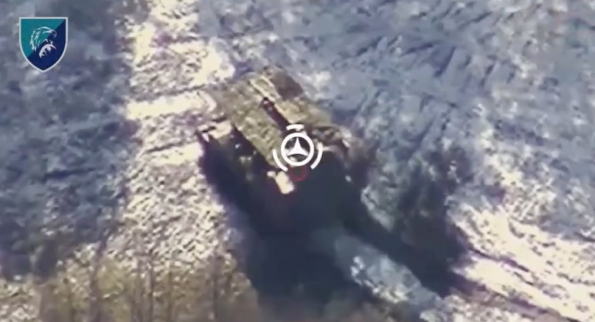 Coordinated strike disables and destroys powerful enemy mortar / screenshot from video 