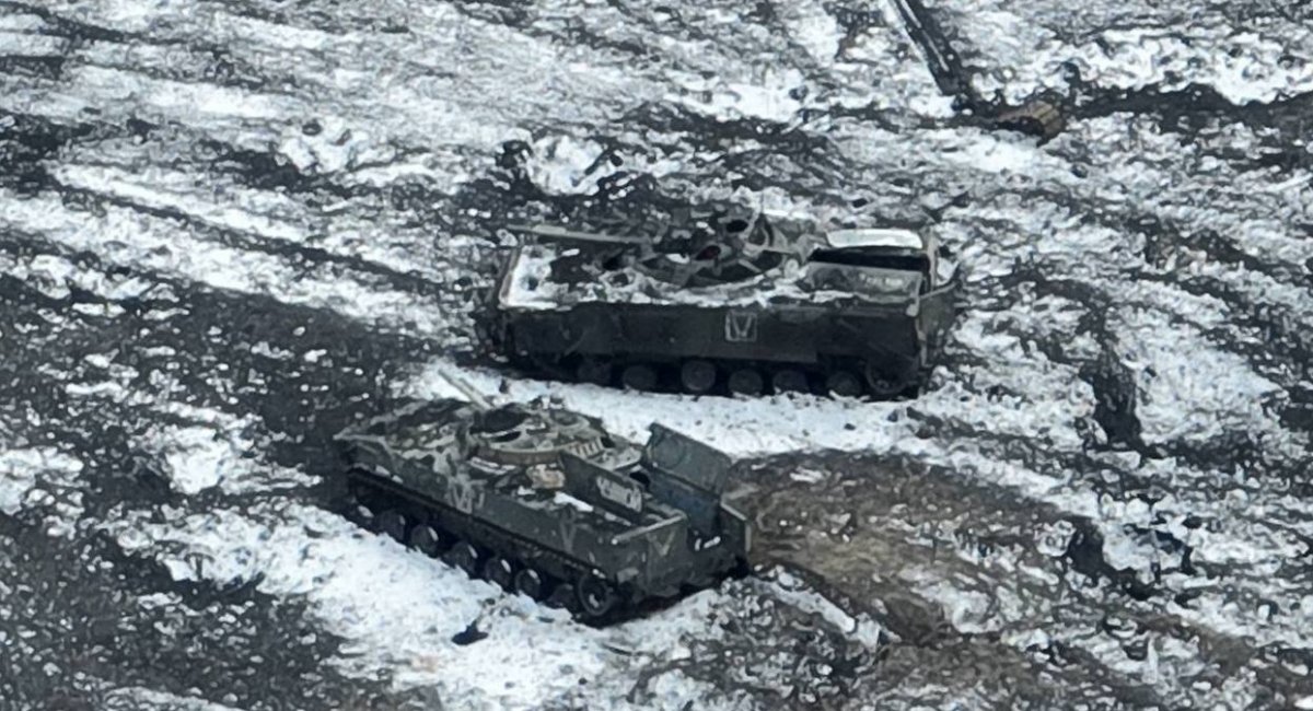 A Russian BMP-3 infantry fighting vehicles destroyed in Mykilske near Vuhledar, Donetsk Oblast / Photo credit: https://twitter.com/UAWeapons