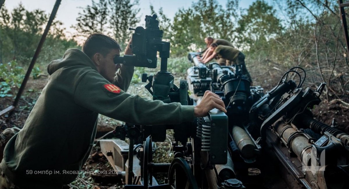 Artillerymen of the 59th Motorized Brigade of the Ukrainian Ground Forces / Photo credit: the 59th Motorized Brigade