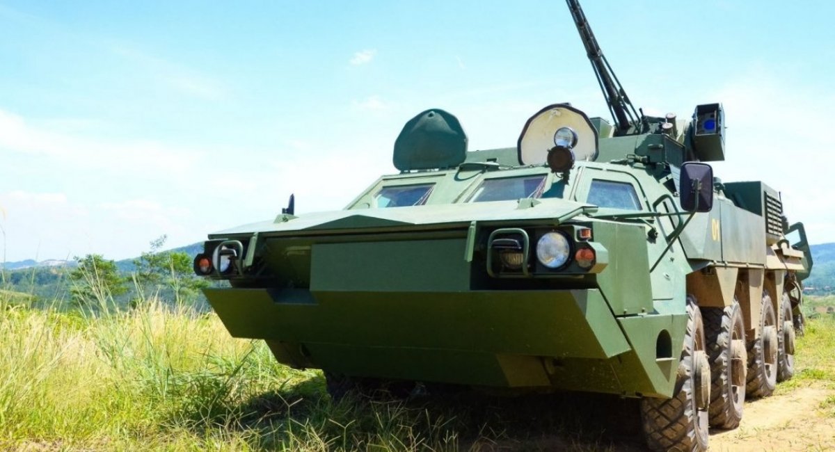 BTR-4M – a marinized version of the BTR-4 APC in the Ukrainian Navy service – during testing in Indonesia