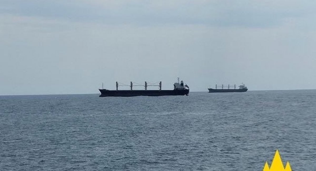 russian Matros Koshka bulk carrier transports Ukrainian grain to Syria / Photo credit: the Atesh partisan movement 