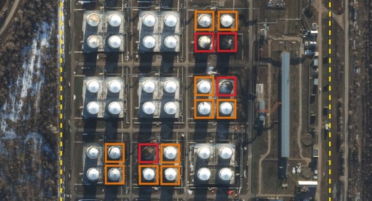 Precision drone strikes ignite large-scale fires near the Engels-2 air base / Photo credit: The UK Defense Intelligence