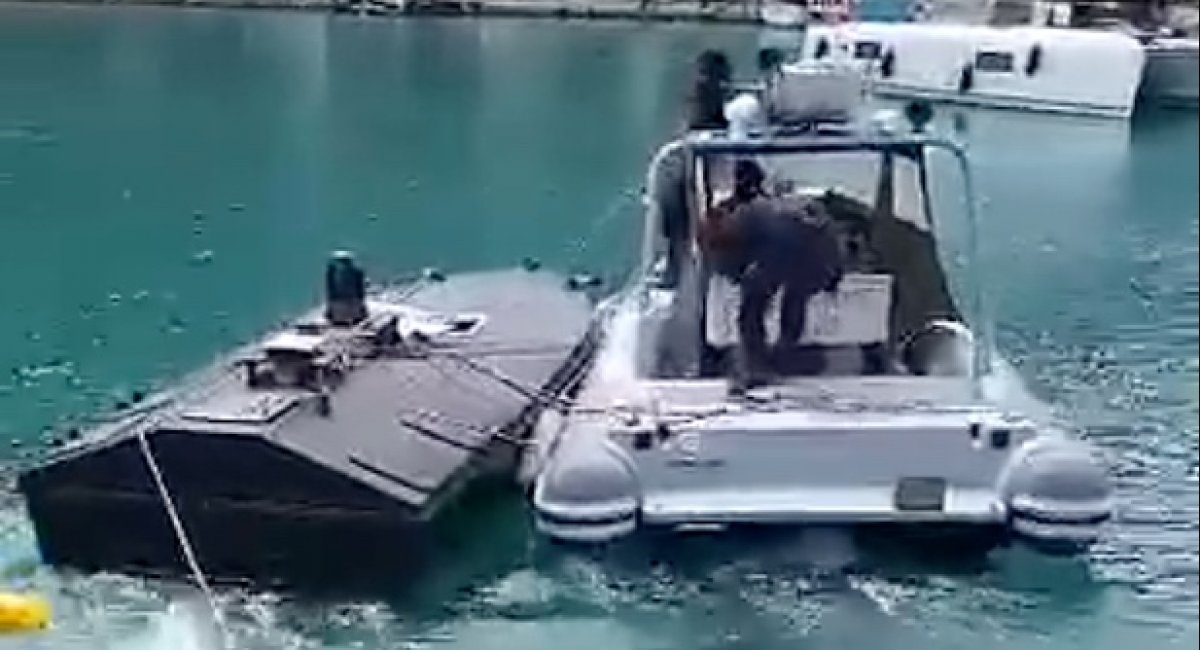 Ukrainian Magura V5 naval drone / screenshot from video 