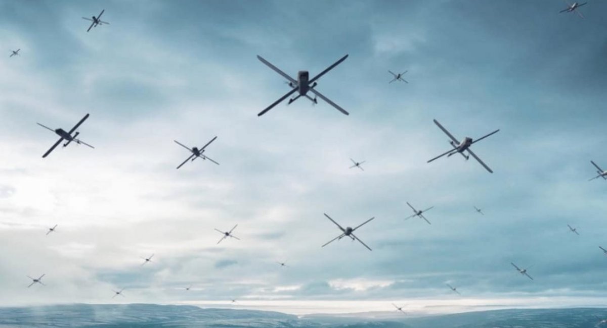 A swarm of HX-2 drones / Photo credit: Helsing