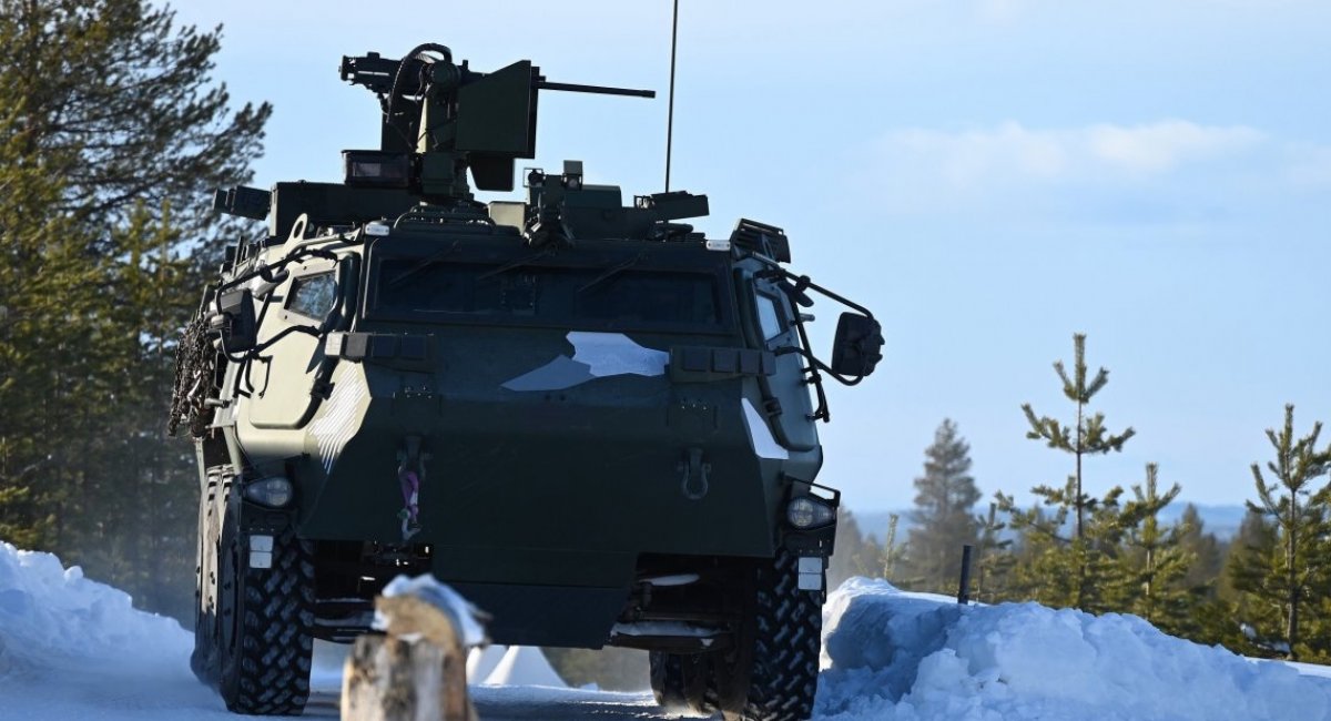 Patria 6x6 APC with Protector RS4 combat module /  Photo credit: Patria