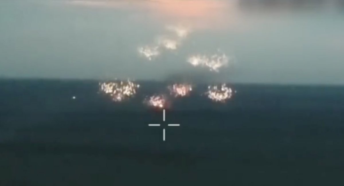 The russian forces launches incendiary shells