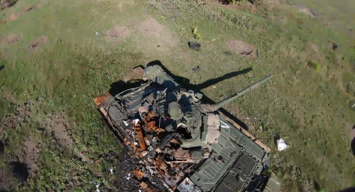 Destroyed russia's T-72B3 Obr. 2014 tank