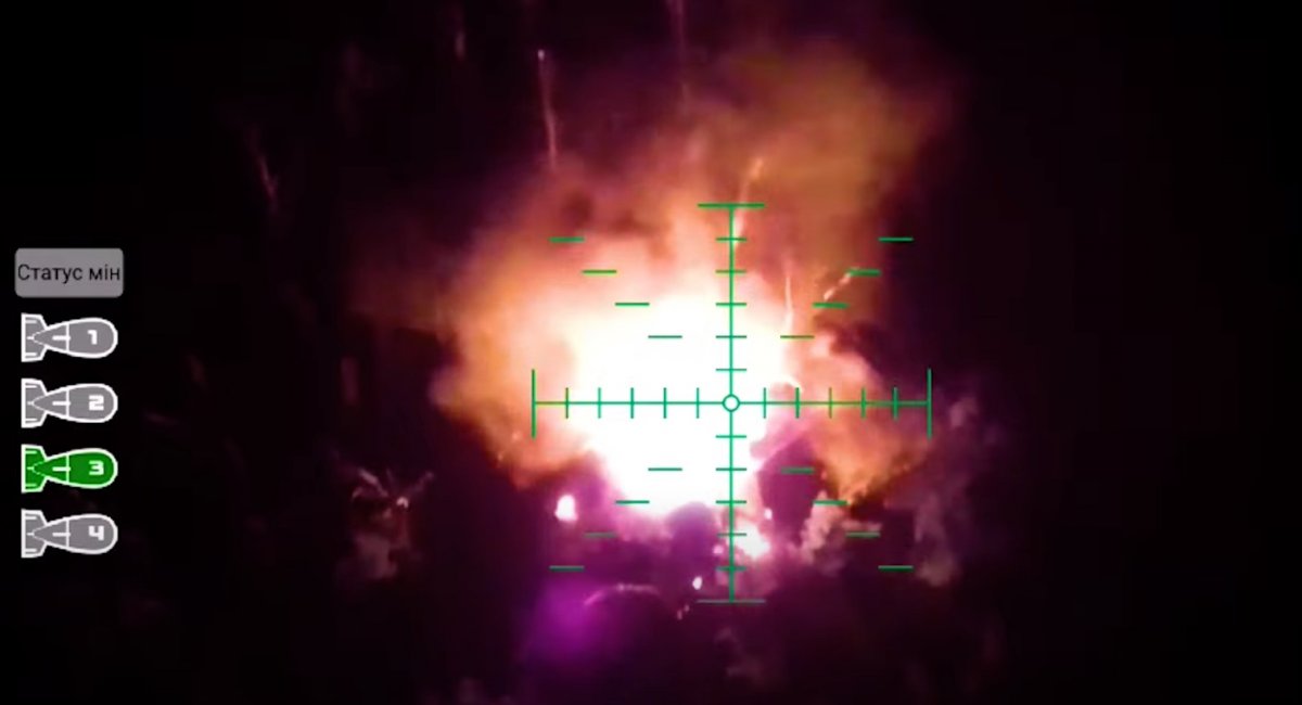 A week of drone warfare resulted in the destruction of artillery, vehicles, and fuel stores on Ukraine's northeastern front / screenshot from video 
