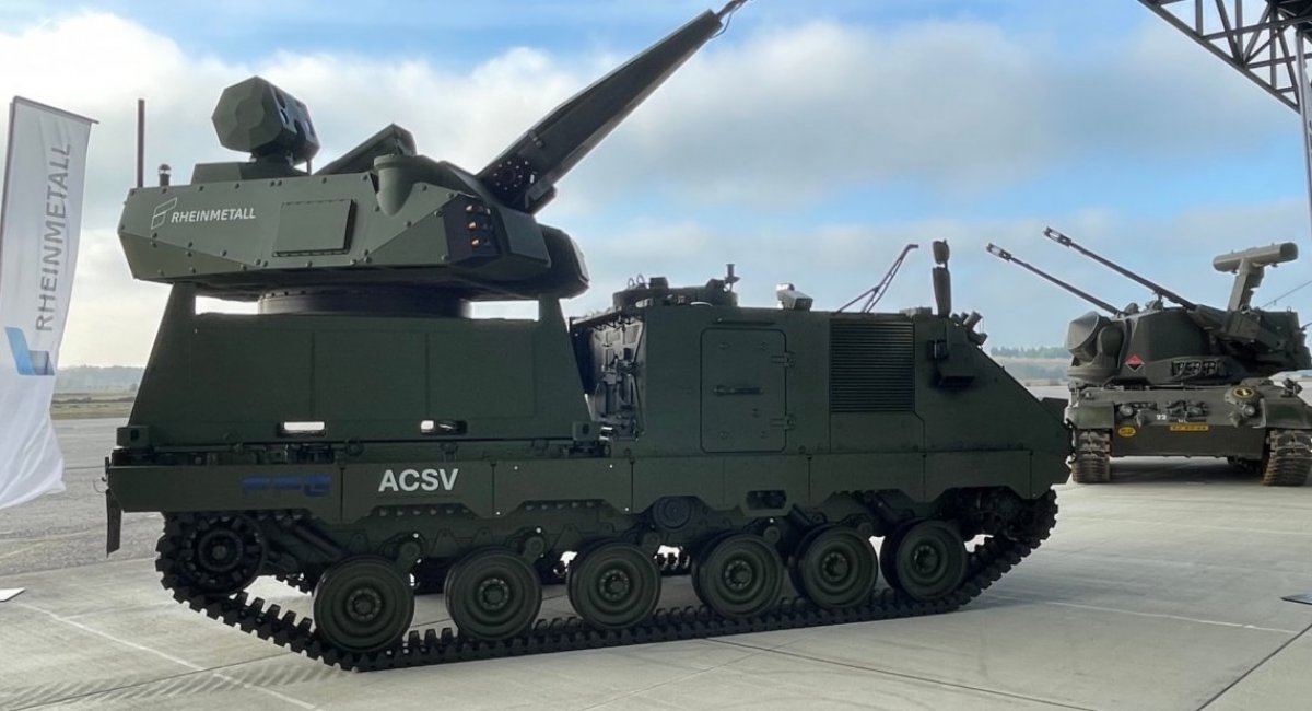 Skyranger 30 anti-aircraft gun on ACSV G5 chassis and Gepard / Photo credit: Rheinmetall