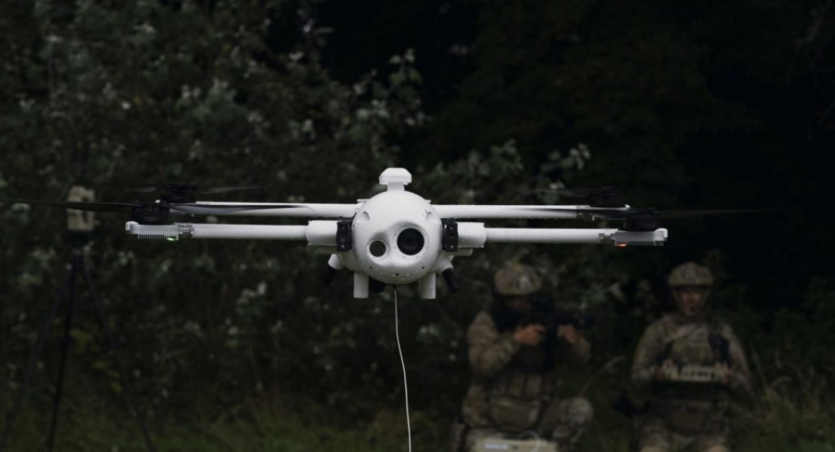 Sky Mantis 2 UAV with Infinity Tether system / Photo credit: Evolve Dynamics