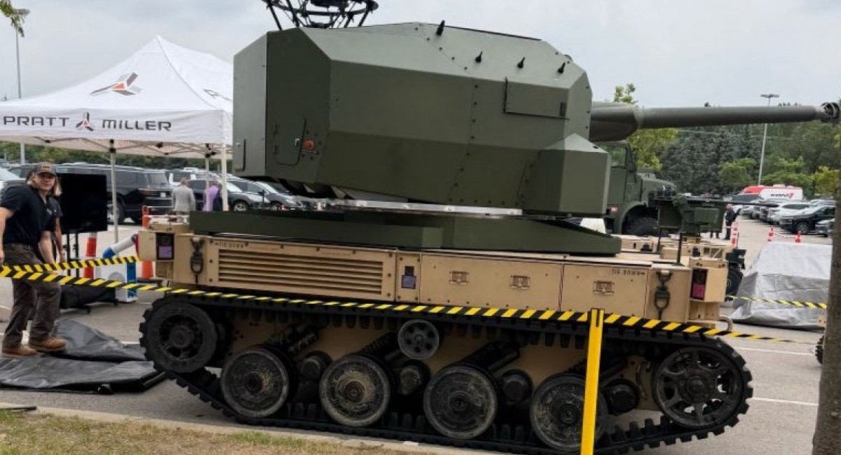 EAMV MCA UGV with 50mm gun / Photo credit: Christopher Stead via LinkedIn