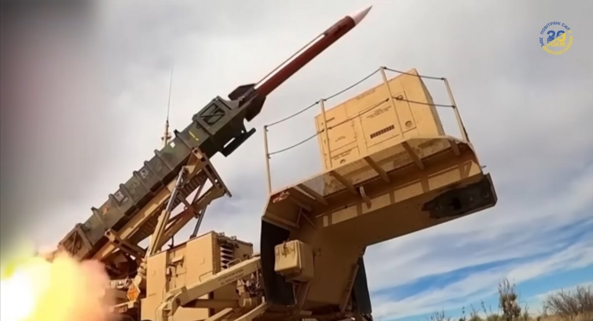Illustrative photo: a Ukrainian Patriot system fires a GEM-T missile / Still frame credit: Ukrainian Air Force