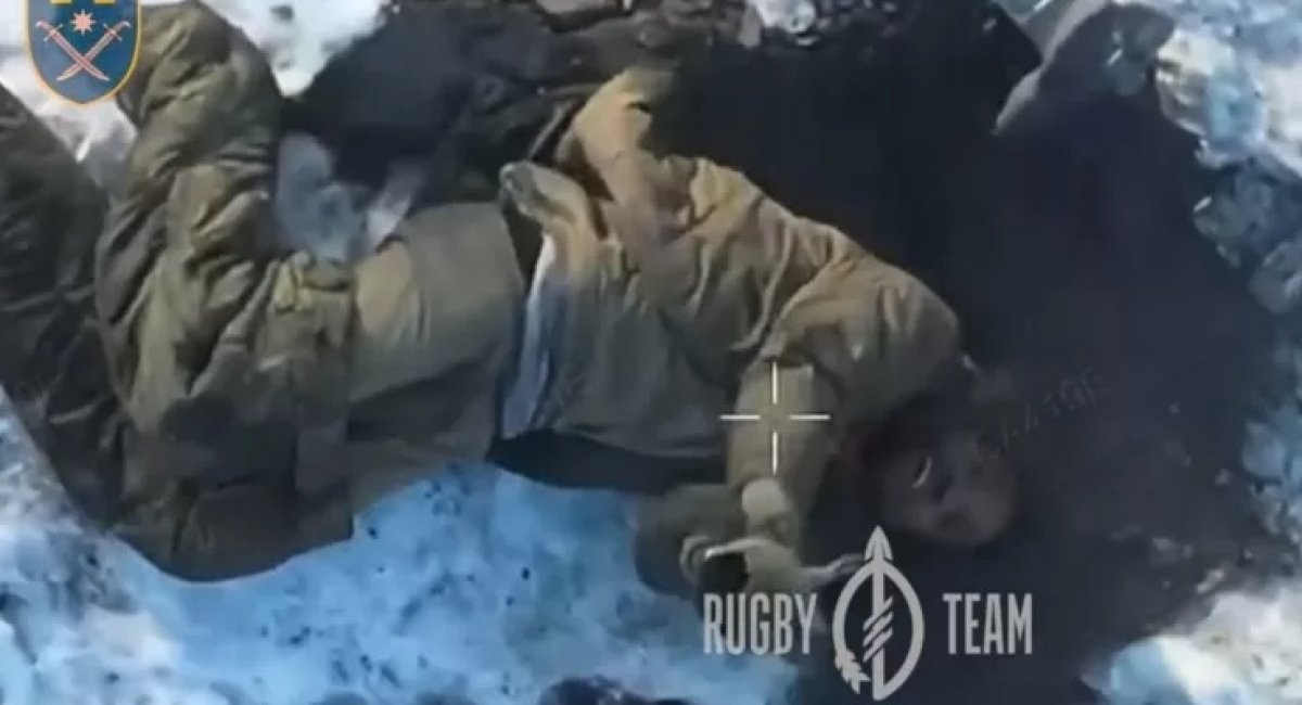 russians abandoned an African mercenary to die / Video screenshot