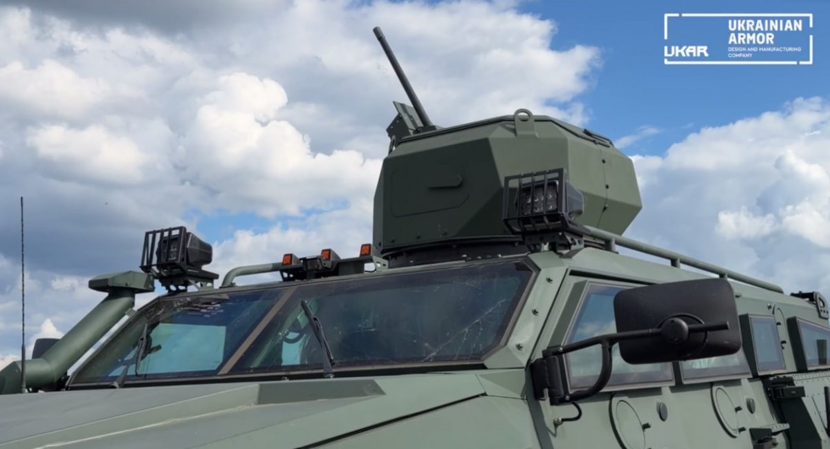 The MBU-1 combat module mounted on the Novator 2 armored vehicle