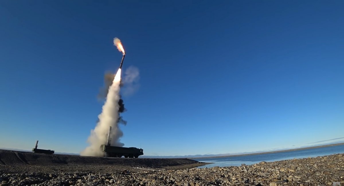 Launch of the Onyx missile from the Bastion mobile coastal defense missile system