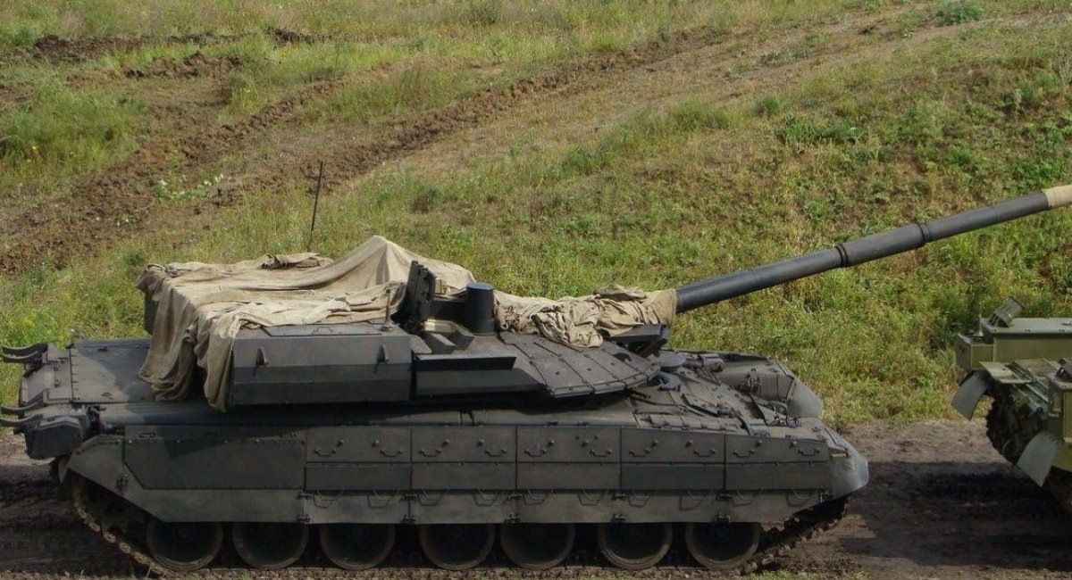 Russian tank T-80UM2 Black eagle prior to being destroyed by the AFU, picture for reference