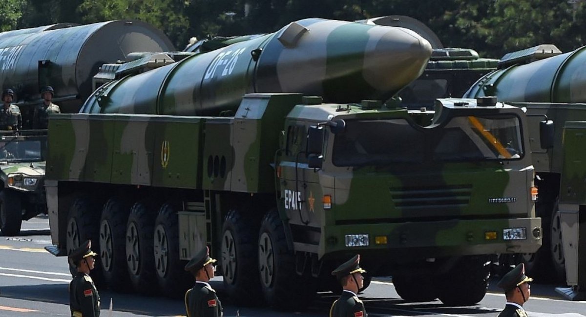 In the russian federation, the Chinese DF-26 intermediate-range ballistic missile was called an example of an analogue of the Zmeevik missile / Open source illustrative photo