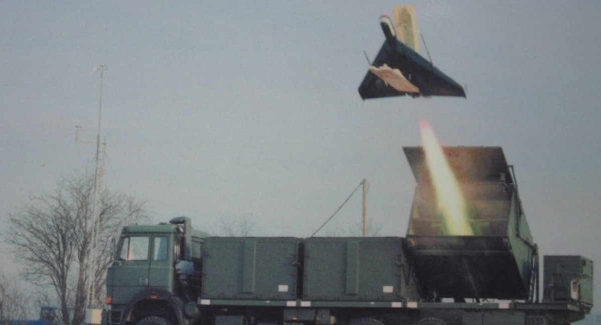Die Drohne Antiradar launch during tests in the 1980s / Archive photo credit: WTS