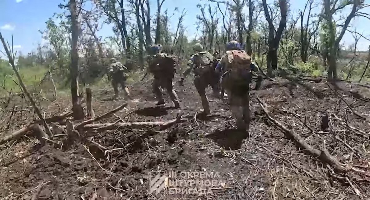 The 3rd Separate Assault Brigade advances and occupies positions in Bakhmut direction / screenshot from video 