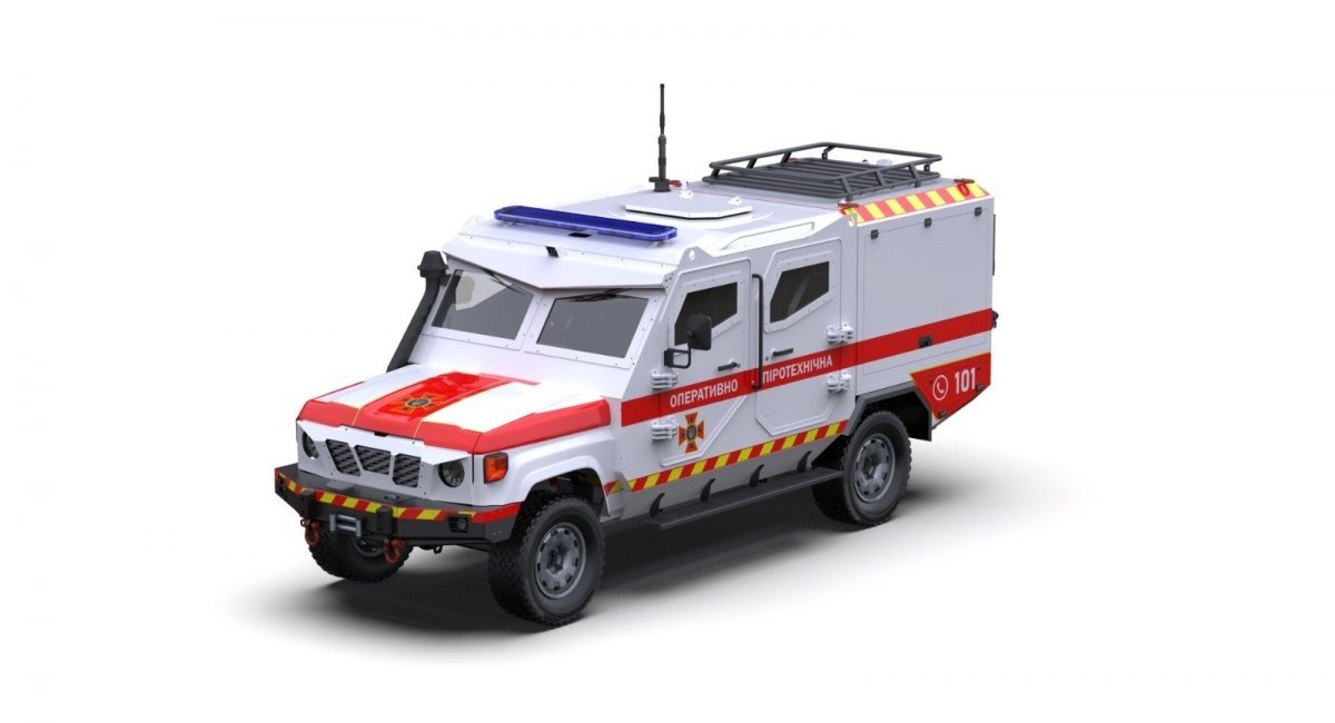 UAT-TISA in its pyrotechnic variant / Illustrative render by UkrArmoTech 