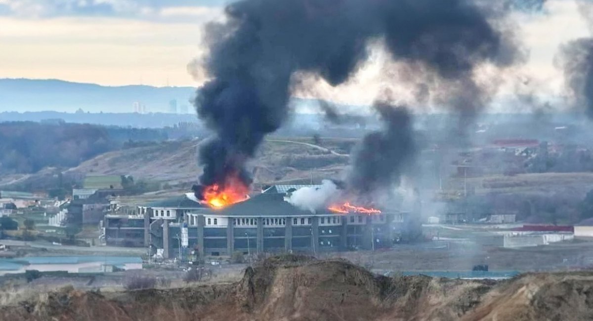 Fire in the building of the russian Special Forces University