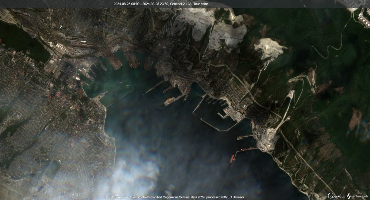 Novorossiysk Bay on August 25, 2025 (ESA) 