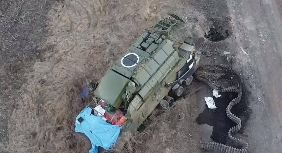 Russian short-range surface-to-air missile system Tor-M1, that was destroyed in Ukraine