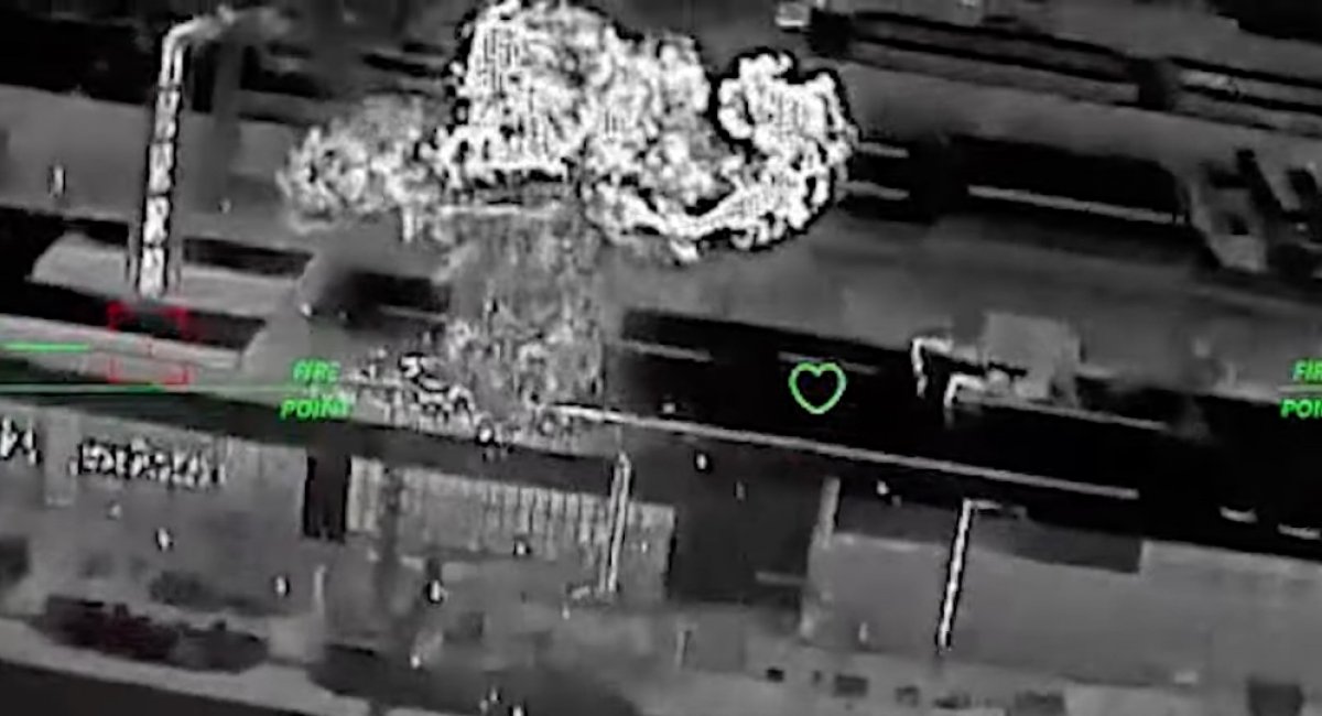 Ukrainian forces reportedly struck the Armiansk titanium plant in temporarily occupied Crimea / screenshot from video 