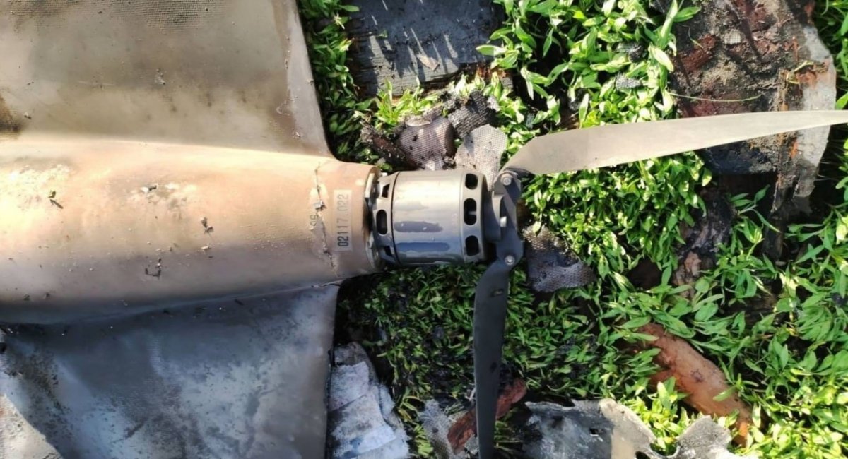 A russian ZALA KYB loitering munition was shot down by small arms fire from the Ukrainian troops in Luhansk region