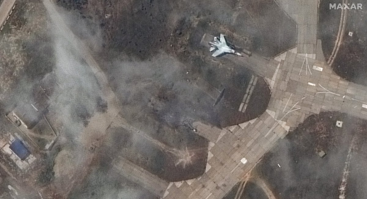 The russian Air Force's Belbek Airbase in occupied Crimea / Photo credit: Christiaan Triebert  