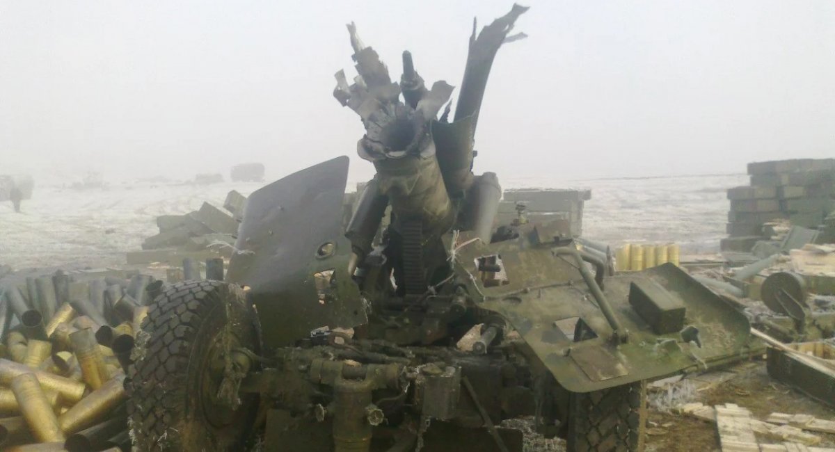 Destroyed russian 2A65 Msta-B 152 mm howitzer / Open source illustrative photo