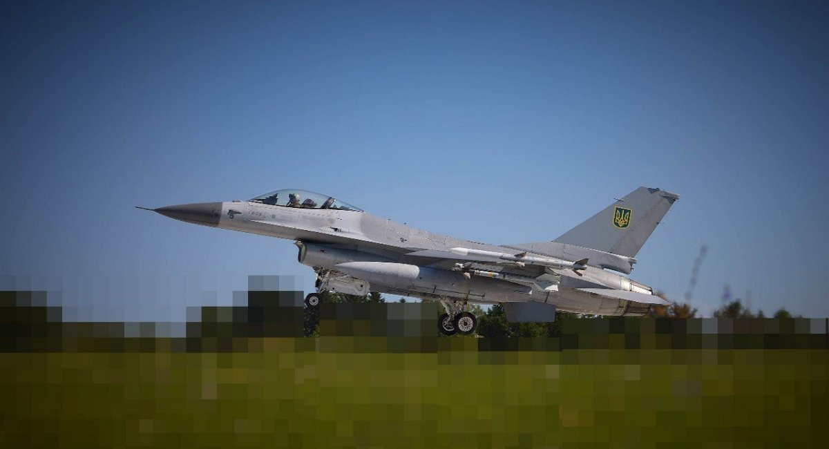 F-16AM fighter jet of the Ukrainian Air Force / Photo credit: the Ukrainian Air Force