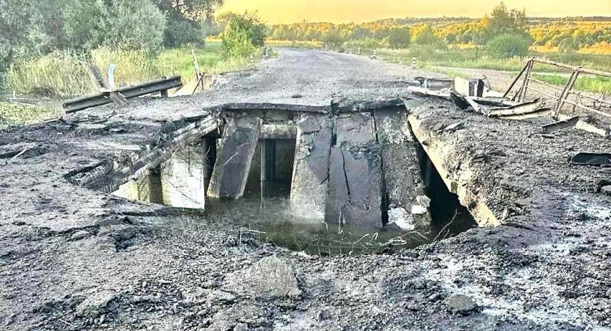 The damaged bridge in Kursk region / Open source photo