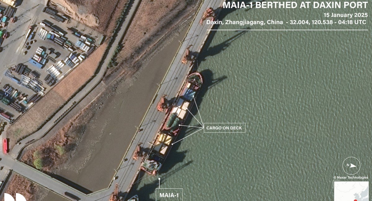 The Maia-1 cargo vessel / Photo credit: Open Source Centre 