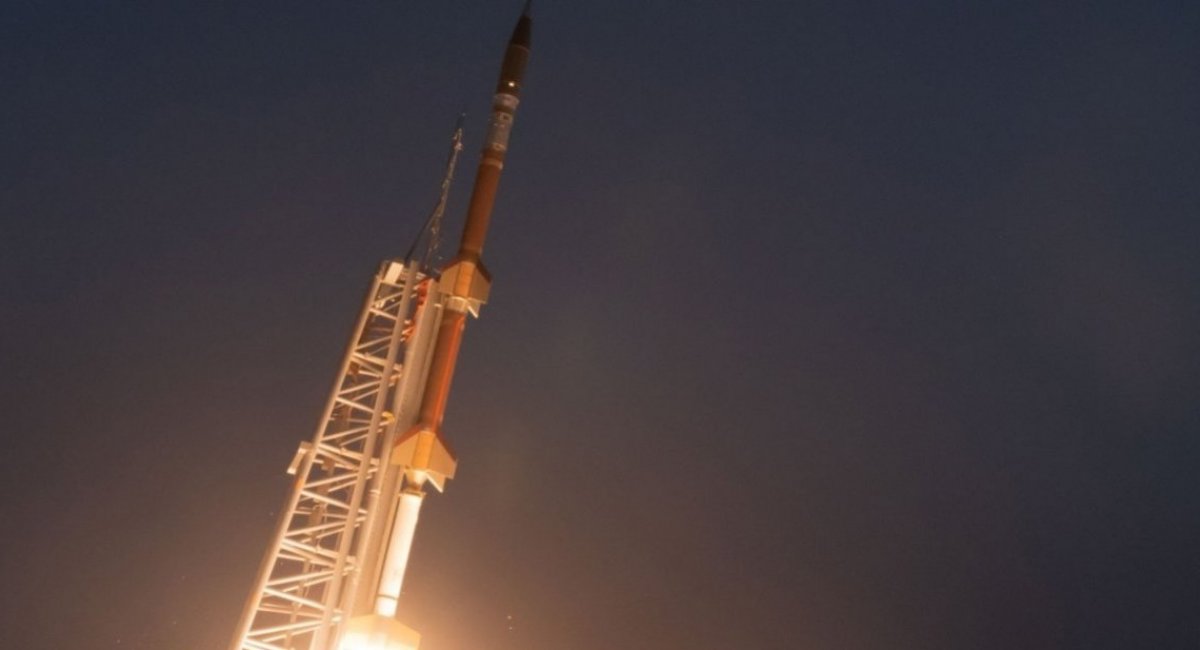 Terrier-Oriole-Oriole launch vehicle launch during V-MAX testing in 2023 / Photo credit: Ariane Group