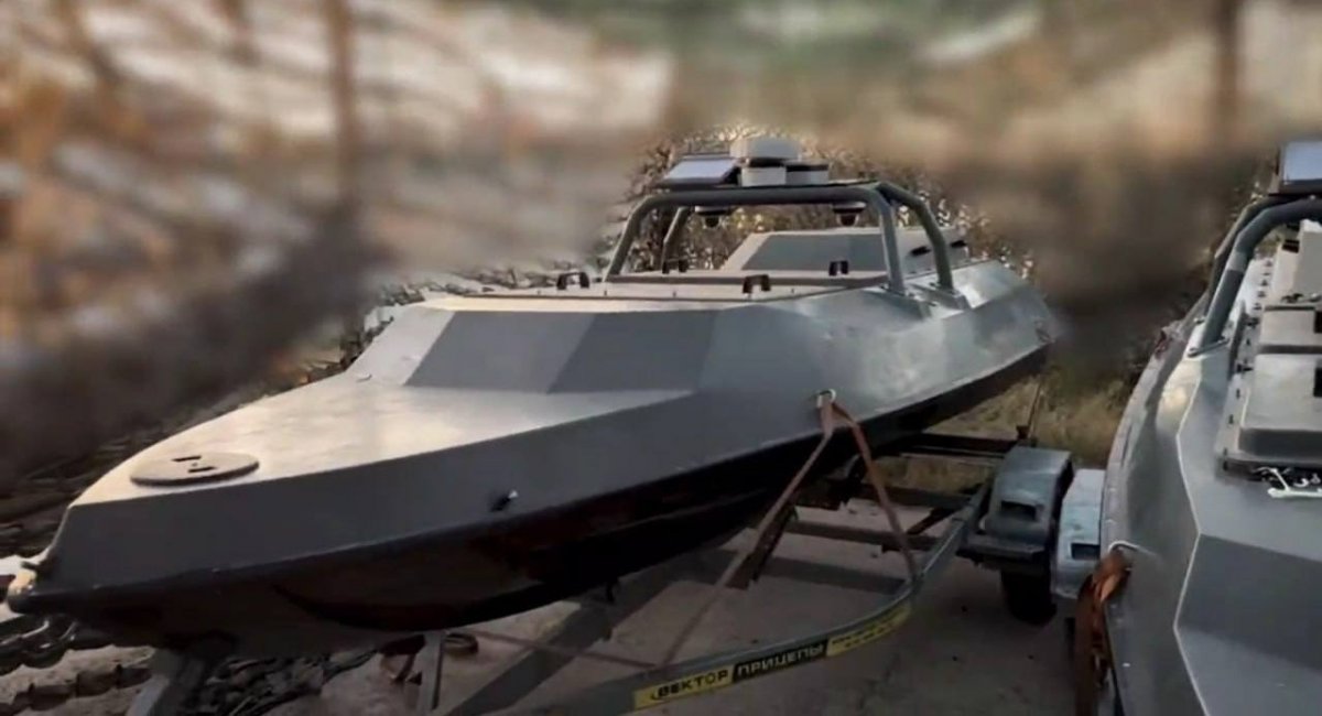 Unmanned surface vessels reportedly belonging to the Rubicon unit of russia / Open-source photo