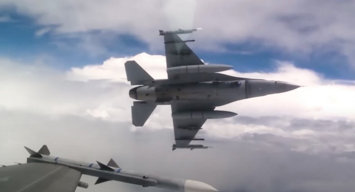 Ukrainian F-16 jets / screenshot from video