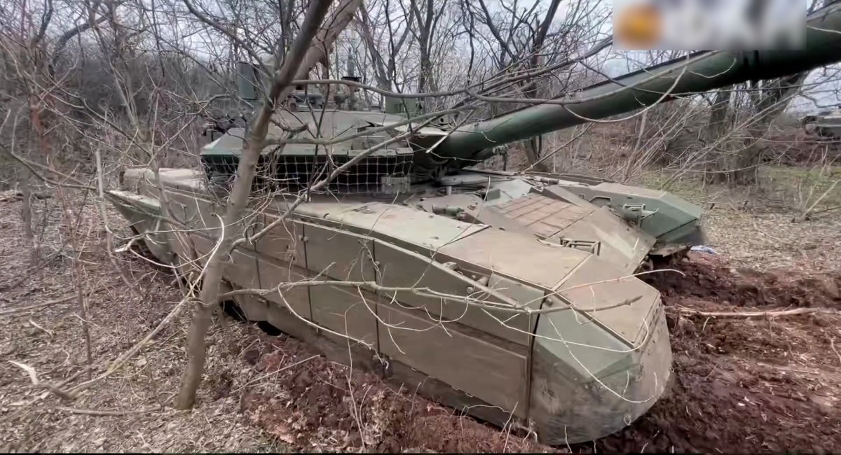 The T-90M "Proryv" used by "Wagner" mercenaries in Ukraine / Screenshot: FAN