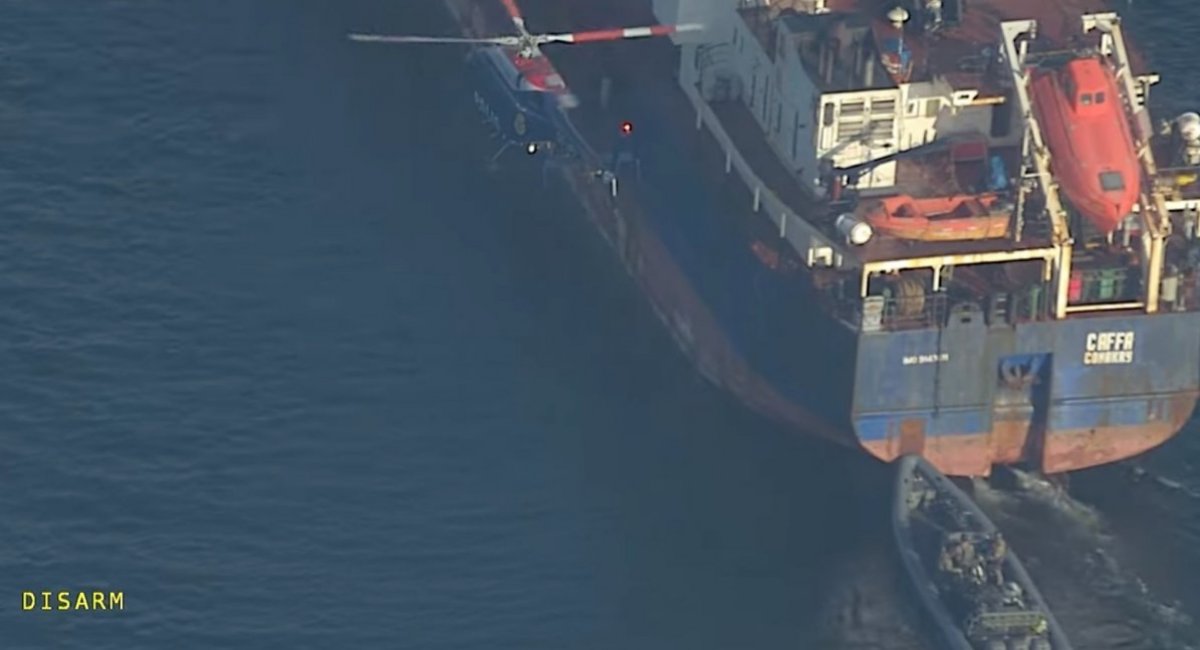 The Caffa dry cargo vessel arrest / screenshot from video