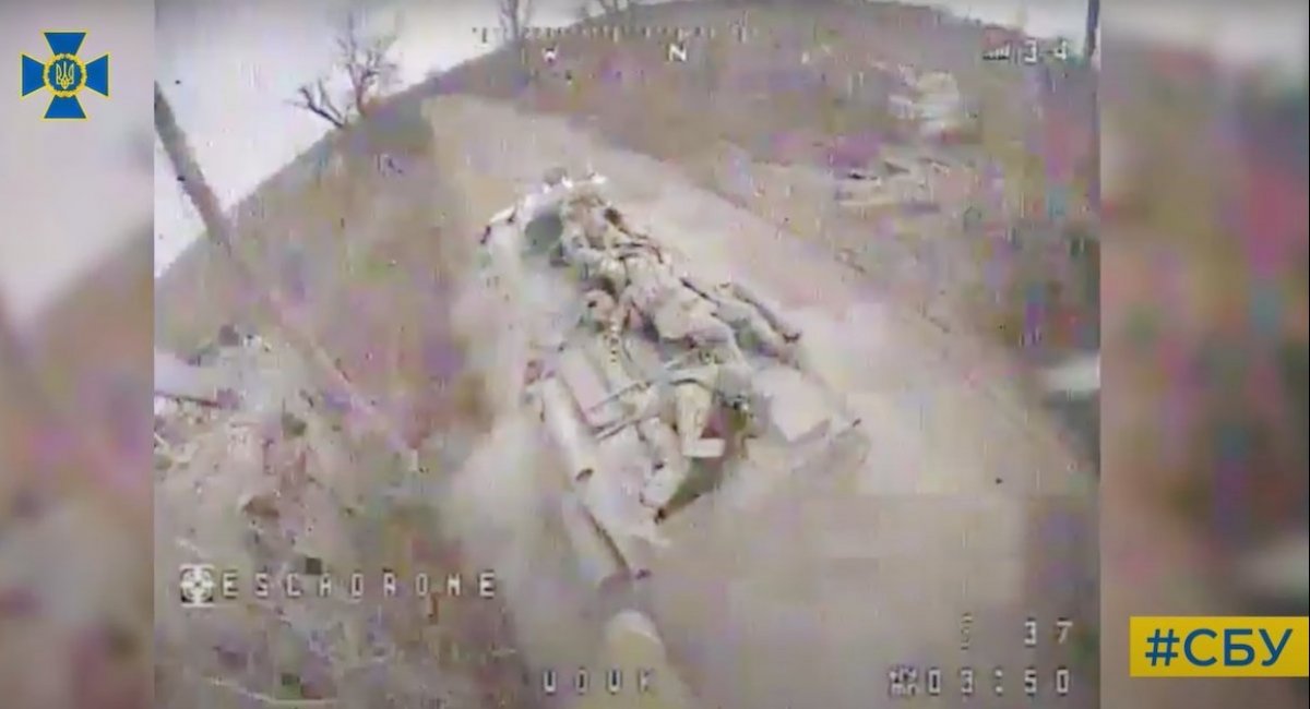 The view from FPV drone / screenshot from video