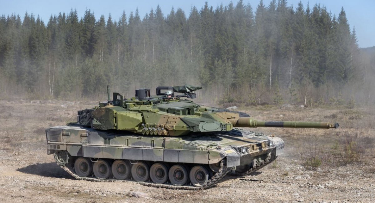 Norwegian Leopard 2A8NO tank fitted with Trophy APS / Open source photo