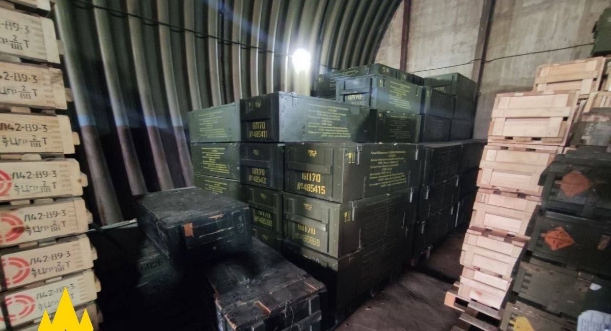 russian occupiers' ammunition depot in temporarily occupied Luhansk / Photo credit: the Atesh partisan movement