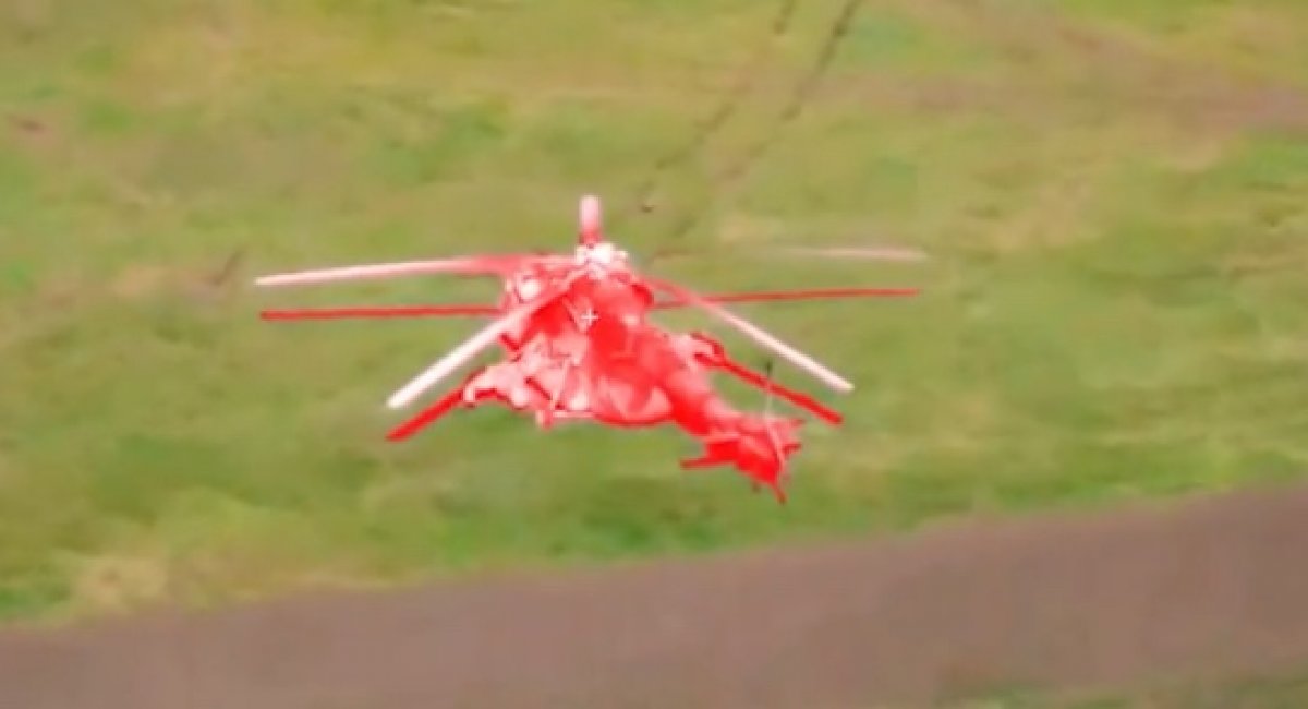 russian Mi-17 helicopter / screenshot from video 