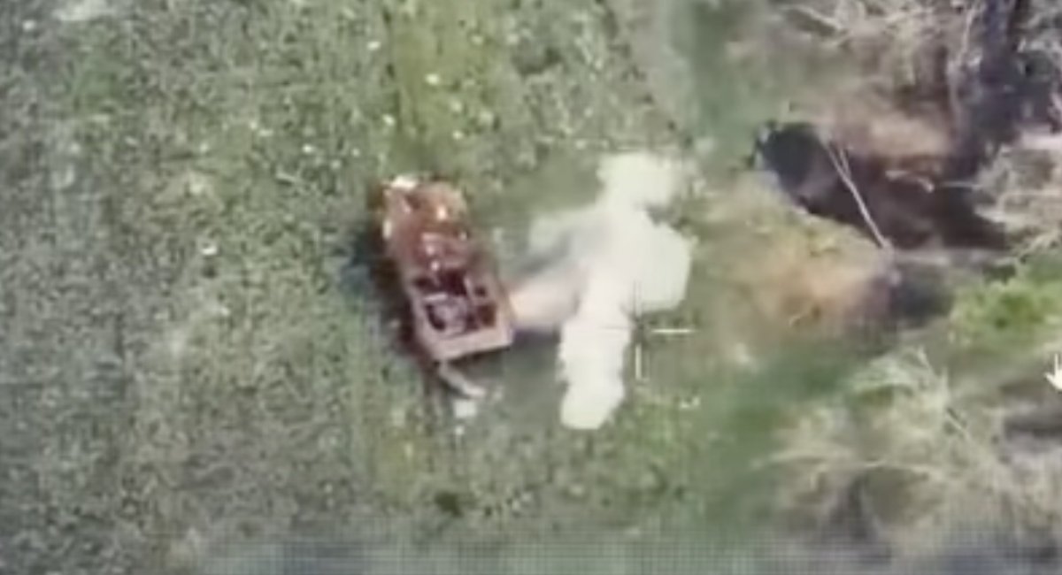 Ukraine's Typhoon drone operators have destroyed columns of russian armor and assault teams in a wave of precision strikes / screenshot from video 