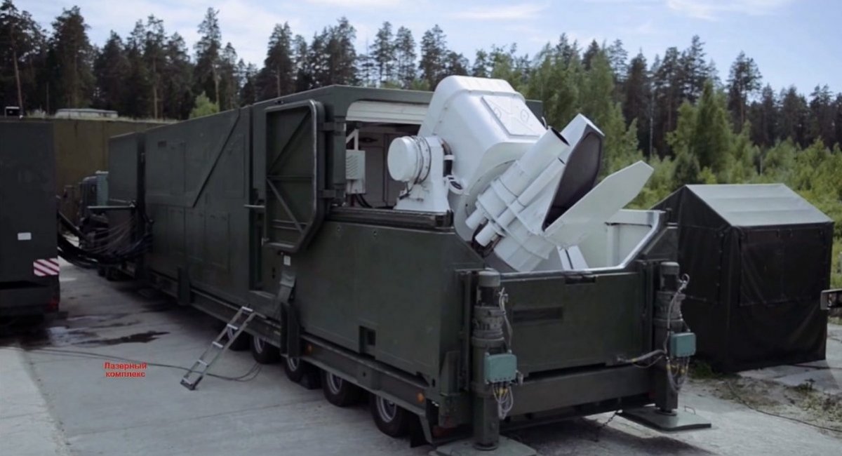 Peresvet laser system in deployed stance / Screenshot of an official archive footage issued by russia