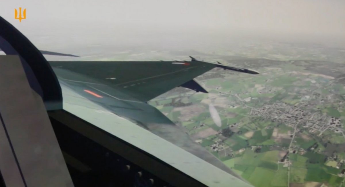 The F-16 fighter simulator / screenshot from video 