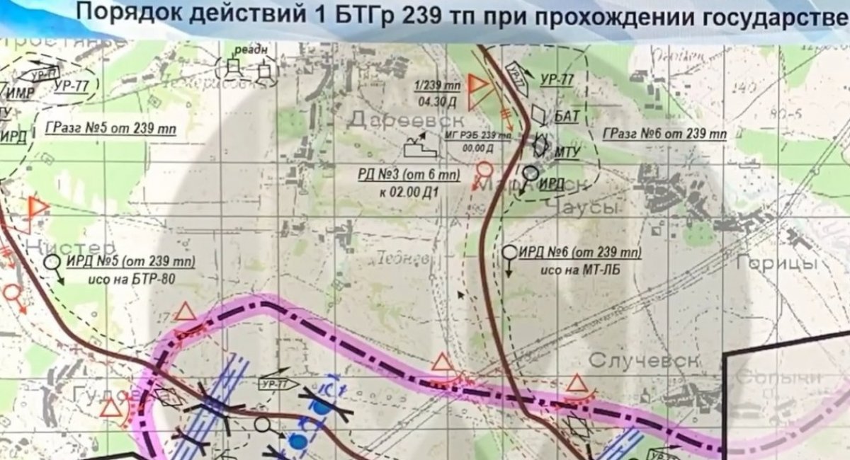 Russia's classified battle map