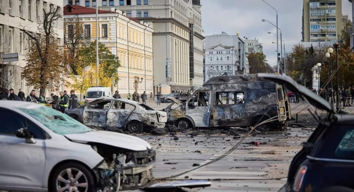 russia's terror missile strike hit Kyiv city